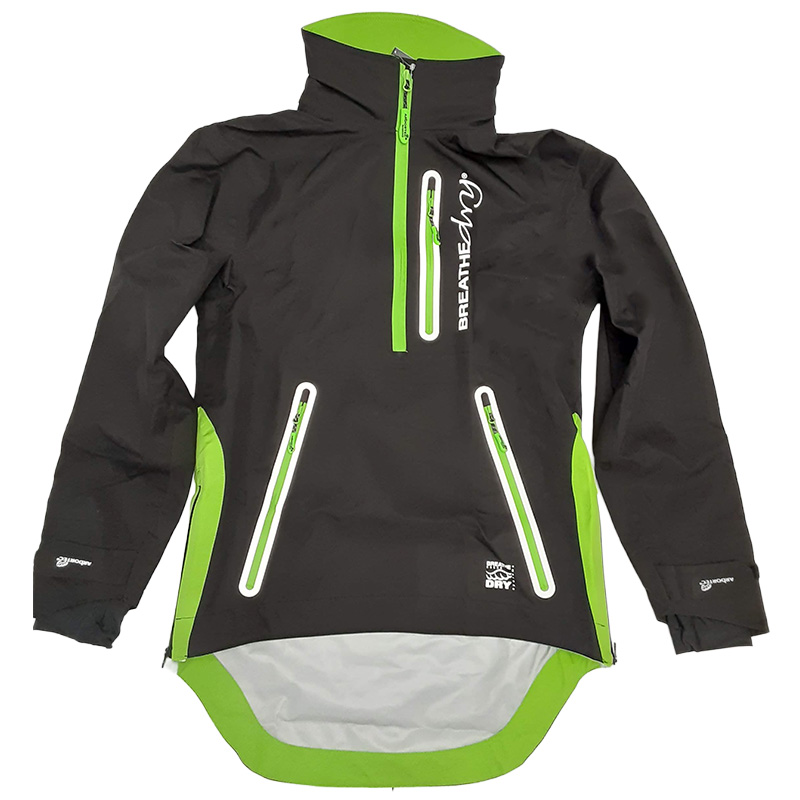 AT4400 BreatheDry 防水ハーフジップスモック ブラック