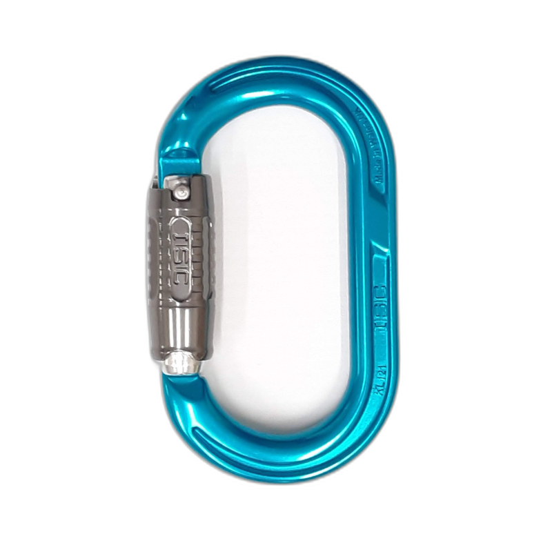 アルミニウム オーバル スーパーセーフ カラビナ ターコイズ / Aluminium Oval Karabiner Supersafe Turquoise