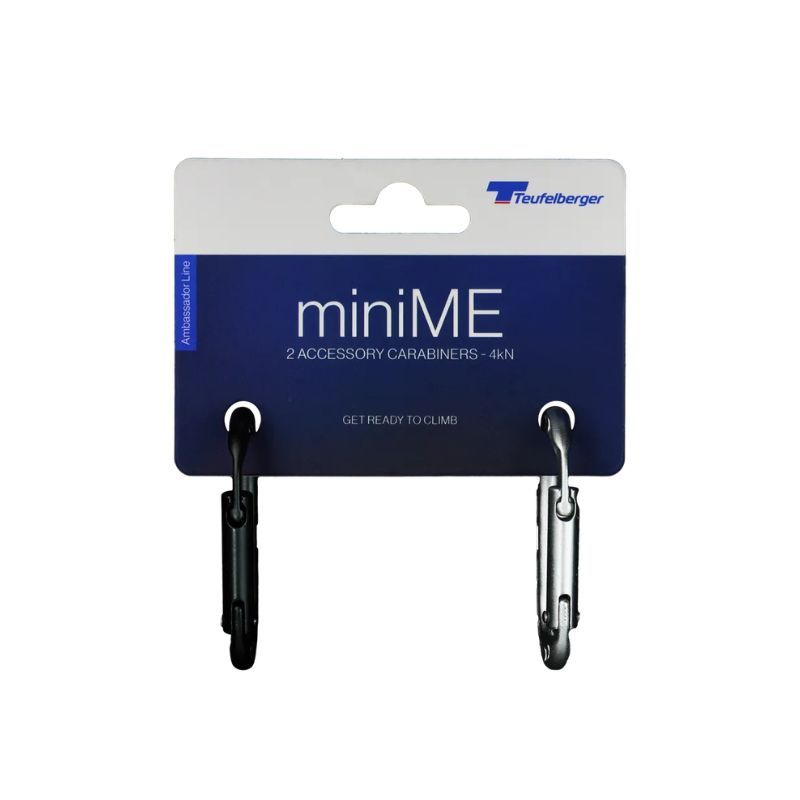 Teufelberger ミニミースナップカラビナ グレー/シルバー miniME Snap carabiners