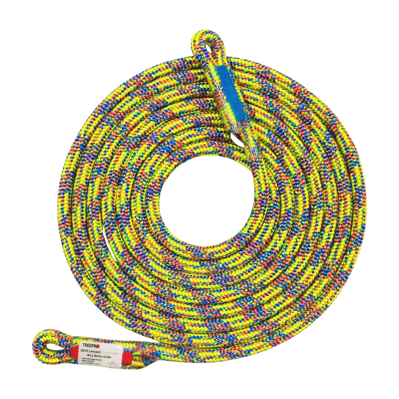 TREEPRO テクノラE2EランヤードΦ10mm 4.5m アクア
