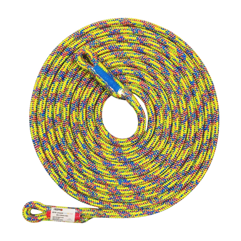 TREEPRO テクノラE2EランヤードΦ10mm 4.5m アクア
